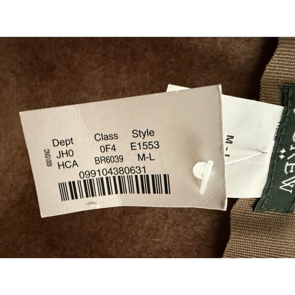 J Crew  100% Wool Fedora Hat Women Size M - L Camel 3" Brim Boho New - Picture 7 of 8